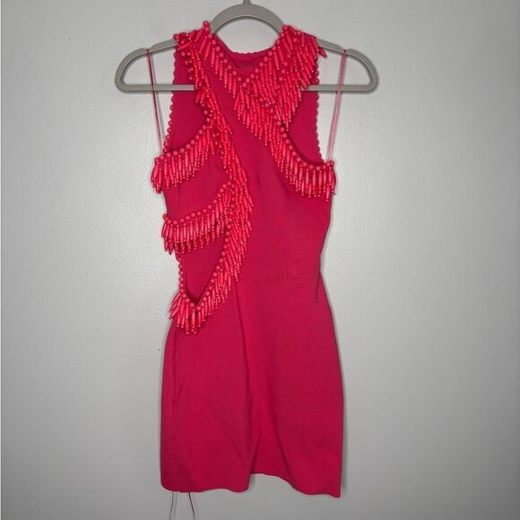 Cult Gaia Ervin Knit Mini Dress In Pink - Picture 13 of 15
